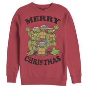 Men's Teenage Mutant Ninja Turtles Merry Christmas  Adult Sweatshirt