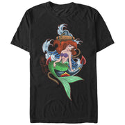 Men's The Little Mermaid Ariel Anchor  Adult T-Shirt