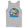 Men's Kingdom Hearts 1 Mermen Friends From Atlantica  Adult Tank Top