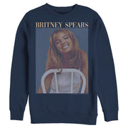 Men's Britney Spears Faded Smile Poster  Adult Sweatshirt