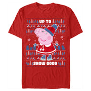 Men's Peppa Pig Christmas Up to Snow Good  Adult T-Shirt