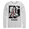 Men's NASA Color Pop Launch Edgy Palm Tree  Adult Long Sleeve Shirt