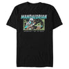 Men's Star Wars: The Mandalorian Retro Cartoon Macaroon Chase  Adult T-Shirt