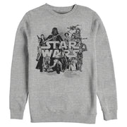 Men's Star Wars Retro Favorites Collage  Adult Sweatshirt