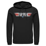 Men's Top Gun Shiny 3D Logo  Adult Pull Over Hoodie