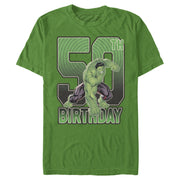 Men's Marvel Hulk Smash 50th Birthday  Adult T-Shirt