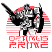 Men's Transformers Optimus Prime Retro Kanji  Adult T-Shirt