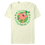 Men's SpongeBob SquarePants St. Patrick's Day This is my Lucky Patrick Shirt  Adult T-Shirt