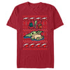 Men's Star Wars: The Mandalorian Christmas Grogu Sweater Print  Adult T-Shirt