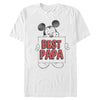 Men's Mickey & Friends Father's Day Best Papa Sign  Adult T-Shirt