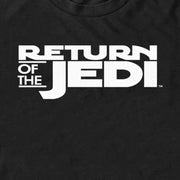 Men's Star Wars: Return of the Jedi Return of the Jedi Black and White Logo  Adult T-Shirt