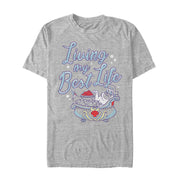 Men's Pocahontas Percy Living Best Life  Adult T-Shirt