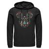 Men's Mickey & Friends Christmas Silhouette  Adult Pull Over Hoodie