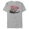 Men's Back to the Future DeLorean Cartoon  Adult T-Shirt