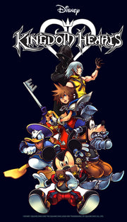 Men's Kingdom Hearts Coded Box Art  Adult T-Shirt