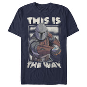 Men's Star Wars: The Mandalorian This Is The Way Mando  Adult T-Shirt