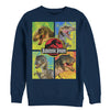 Men's Jurassic Park T. Rex and Velociraptor  Adult Sweatshirt