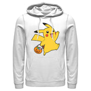 Men's Pokemon Halloween Trick-or-Treating Pikachu  Adult Pull Over Hoodie