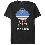 Men's Lost Gods American Flag BBQ  Adult T-Shirt