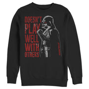 Men's Star Wars Darth Vader Doesn't Play Well  Adult Sweatshirt