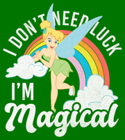 Men's Peter Pan St. Patrick's Day Tinkerbell I Don't Need Luck I'm Magical  Adult T-Shirt