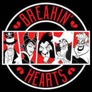 Men's Disney Villains Valentine's Day Breakin' Hearts  Adult T-Shirt