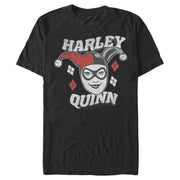 Men's Batman Harley Quinn Smile Face  Adult T-Shirt