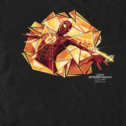 Men's Marvel Spider-Man: No Way Home Gold Web Shot  Adult T-Shirt