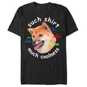 Men's Lost Gods Such Shirt Much Coolness Dog Meme  Adult T-Shirt