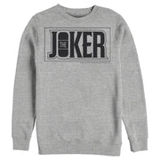 Men's Batman Joker Text Logo  Adult Sweatshirt