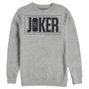 Men's Batman Joker Text Logo  Adult Sweatshirt