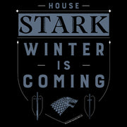 Men's Game of Thrones Winter Is Coming House Stark Badge  Adult T-Shirt