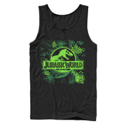 Men's Jurassic World Fern Leaf Logo  Adult Tank Top