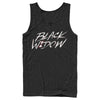 Men's Marvel Black Widow Chalk Logo  Adult Tank Top