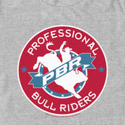 Men's Professional Bull Riders Professional Bull Riders Badge  Adult T-Shirt