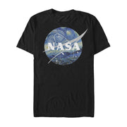 Men's NASA Starry Night Logo  Adult T-Shirt