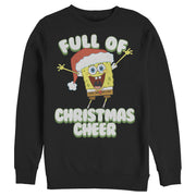 Men's SpongeBob SquarePants Full of Christmas Cheer  Adult Sweatshirt