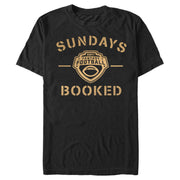 Men's ESPN Sundays Booked Gold  Adult T-Shirt