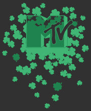 Men's MTV St. Patrick's Day Shamrock Splatter Logo  Adult T-Shirt