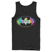 Men's Batman Tie Dye Logo  Adult Tank Top