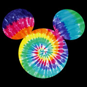 Men's Mickey & Friends Rainbow Tie-Dye Mickey Mouse Logo  Adult Pull Over Hoodie