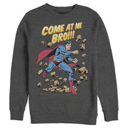 Men's Superman Come At Me Bro  Adult Sweatshirt