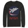 Men's NASA Shuttle Three Color Swoosh Circle  Adult Long Sleeve Shirt