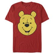 Men's Winnie the Pooh Bear Big Face  Adult T-Shirt