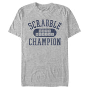 Men's Scrabble Collegiate Champion  Adult T-Shirt