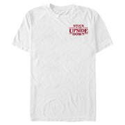 Men's Stranger Things Upside Down Badge  Adult T-Shirt