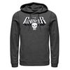 Men's Marvel Punisher Skull Text Logo  Adult Pull Over Hoodie