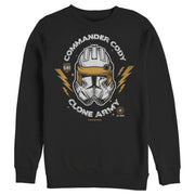 Men's Star Wars: The Clone Wars Commander Cody Army Head Shot  Adult Sweatshirt