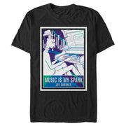 Men's Soul Music Is My Spark  Adult T-Shirt