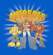 Men's Transformers Autobots Retro Trio  Adult T-Shirt